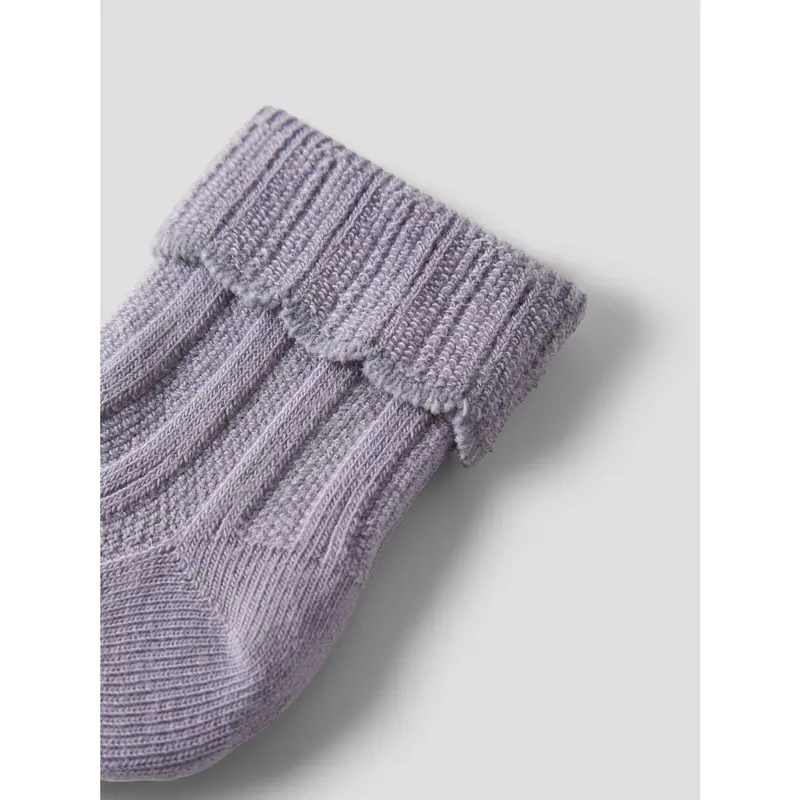 Name It Lavender Gray Nbftrish Strømper 2