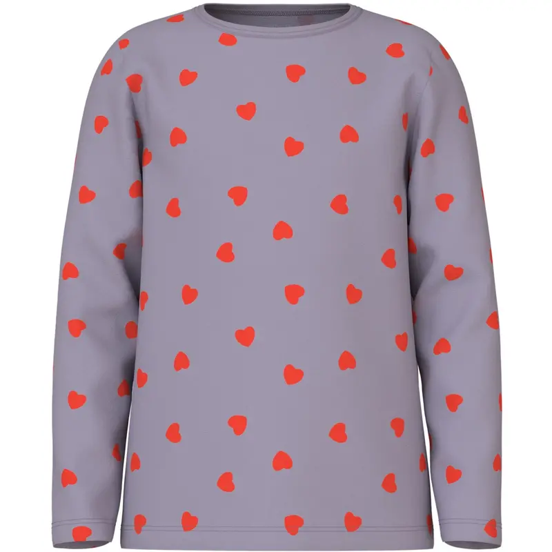 Name It Lavender Gray Nkfnightset Lavender Hearts Noos 2