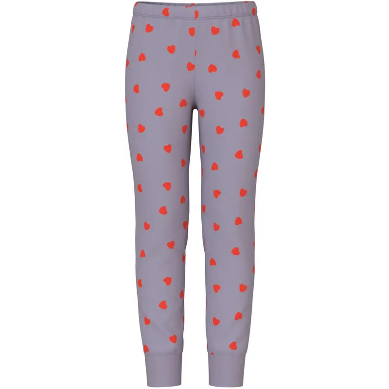 Name It Lavender Gray Nkfnightset Lavender Hearts Noos 3