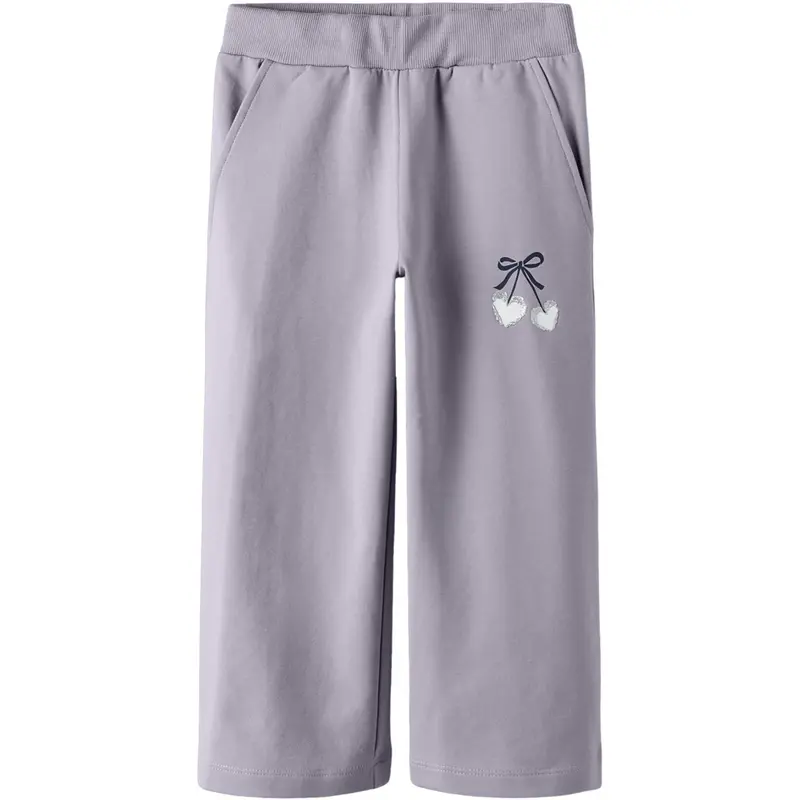 Name It Lavender Gray Nmfbasalt Sweat Wide Bukser Bru 1