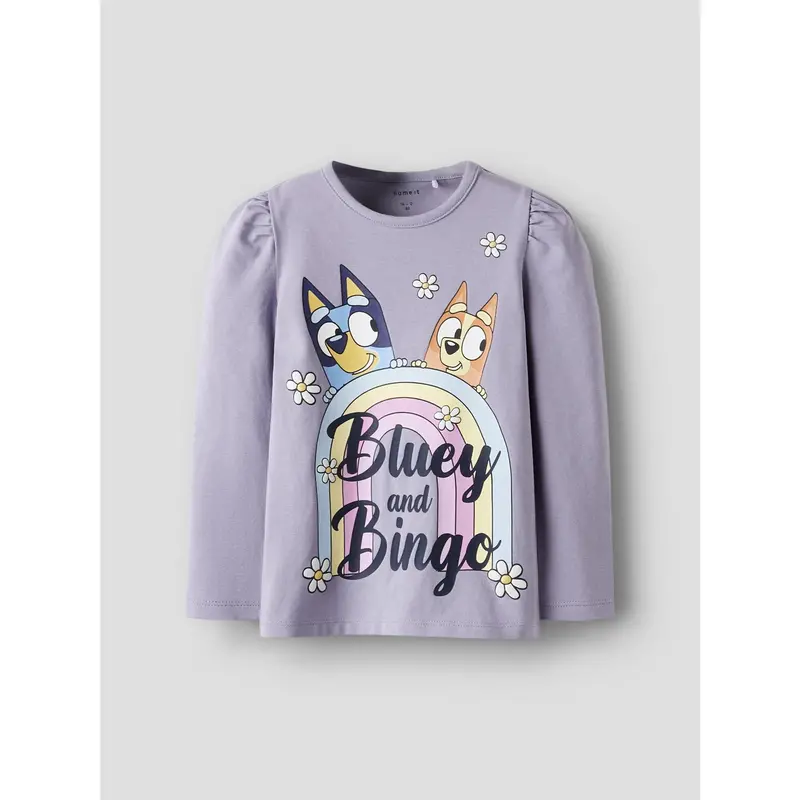 Name It Lavender Gray Nmfjessie Bluey Ls Top Box Noos Sky 3