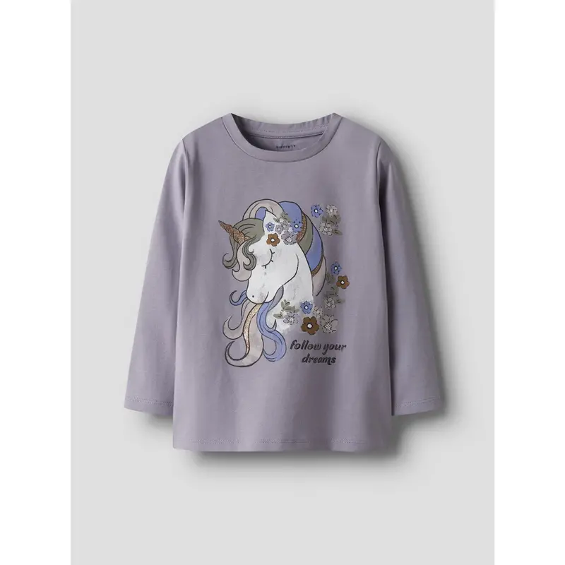 Name It Lavender Gray Nmftulinea Ls Top 3