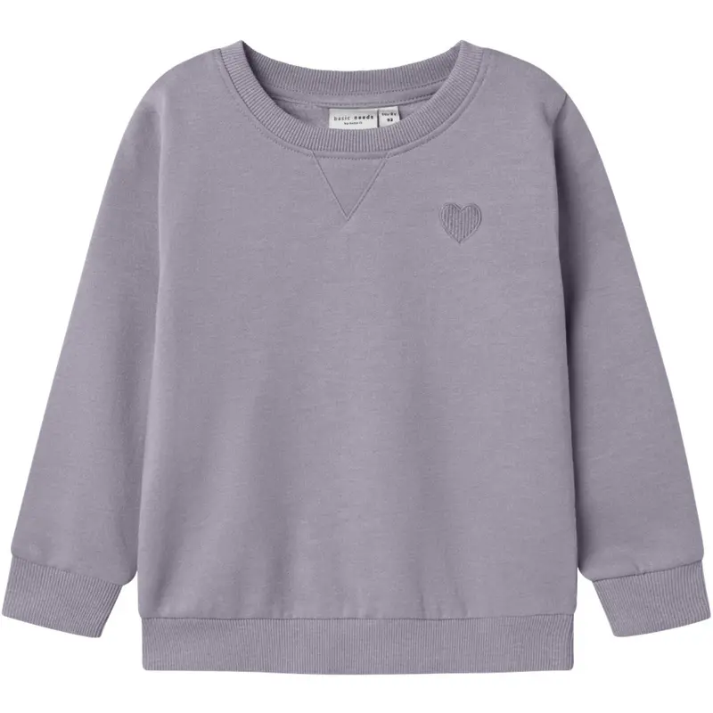 Name It Lavender Gray Nmfvima Ls Sweat Bru Noos 2