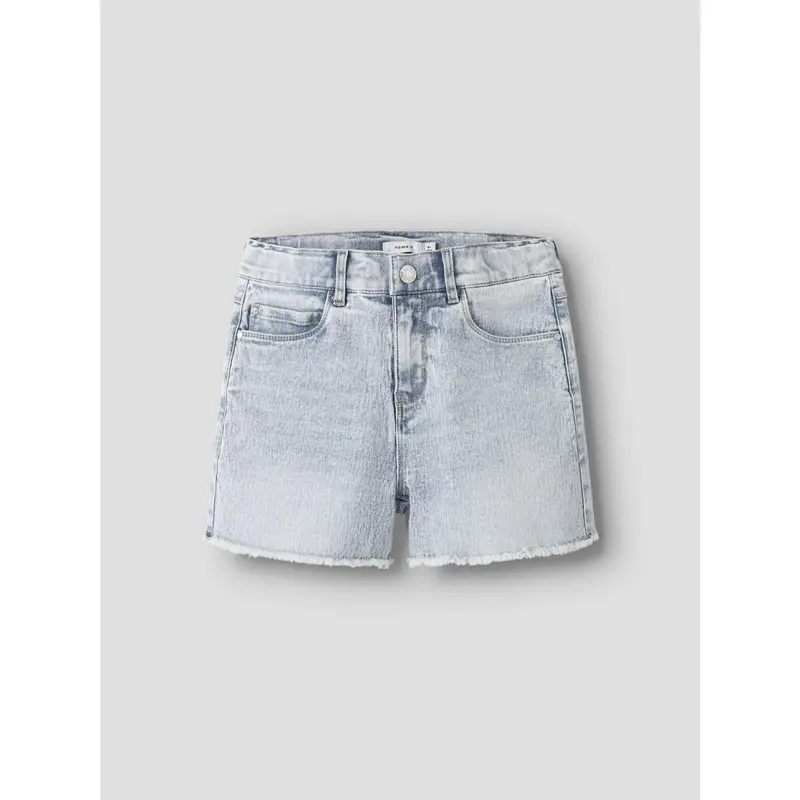 Name It Light Blue Bleached Denim Nkfrose Hw Mom Dnm Shorts 8222-Ya Noos 2
