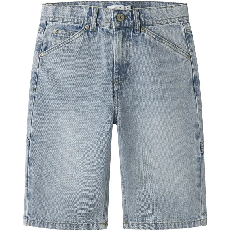 Name It Light Blue Bleached Denim Nkmryan Dnm Bermuda 3800-Im Noos 1
