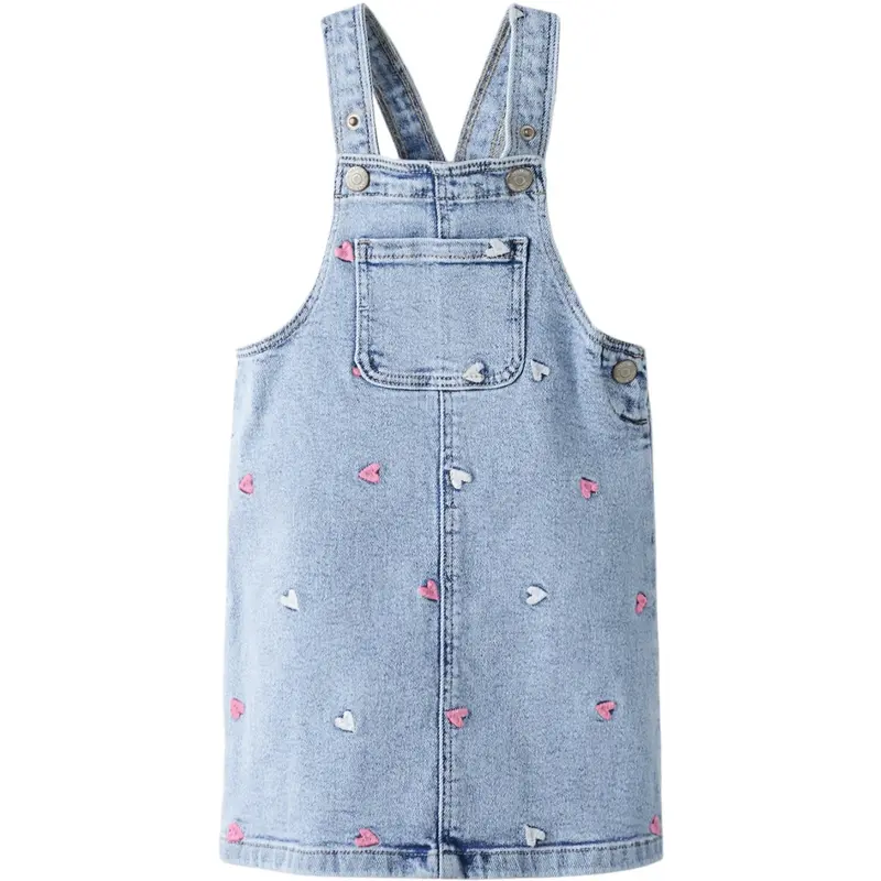 Name It Light Blue Bleached Denim Nmfelina Dnm Emb Spencer 2633-Fr T 1