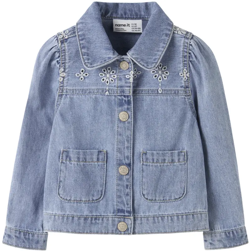 Name It Light Blue Denim Anglaise Nmfharper Dnm Anglaise Jakke 1026-Ov H 1