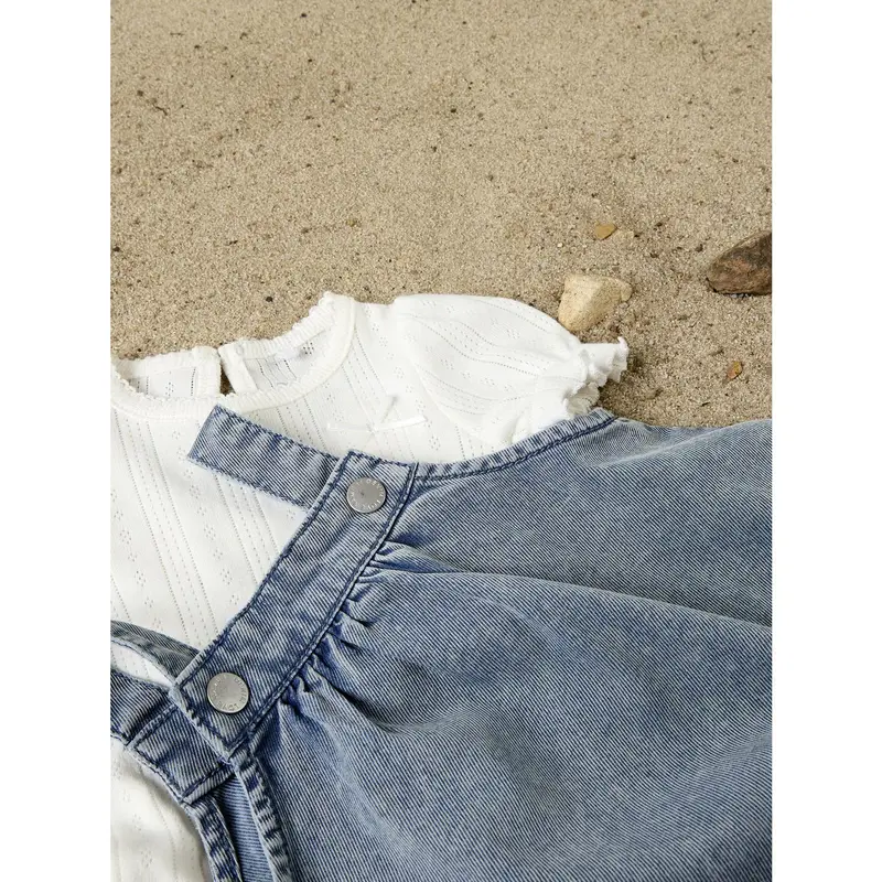 Name It Light Blue Denim Emb Nbfflora Dnm Emb Kjole 2017-Yb H 2