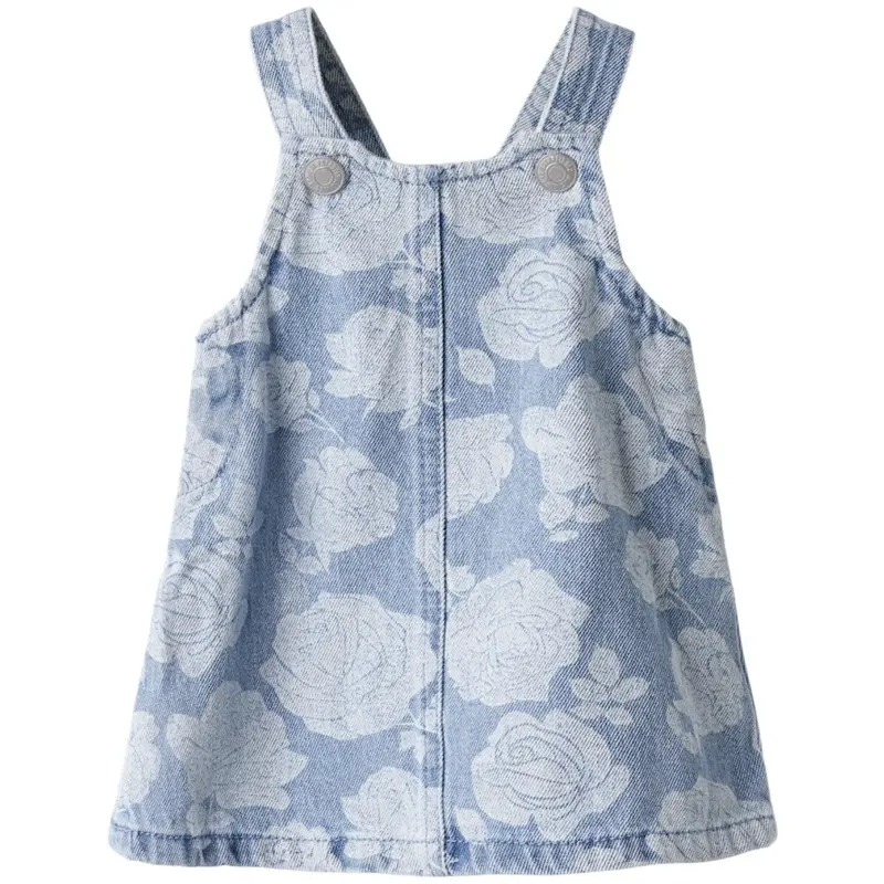 Name It Light Blue Denim Nbfsilla Dnm Hagesmæk Spencer Kjole 2121-Za H 1