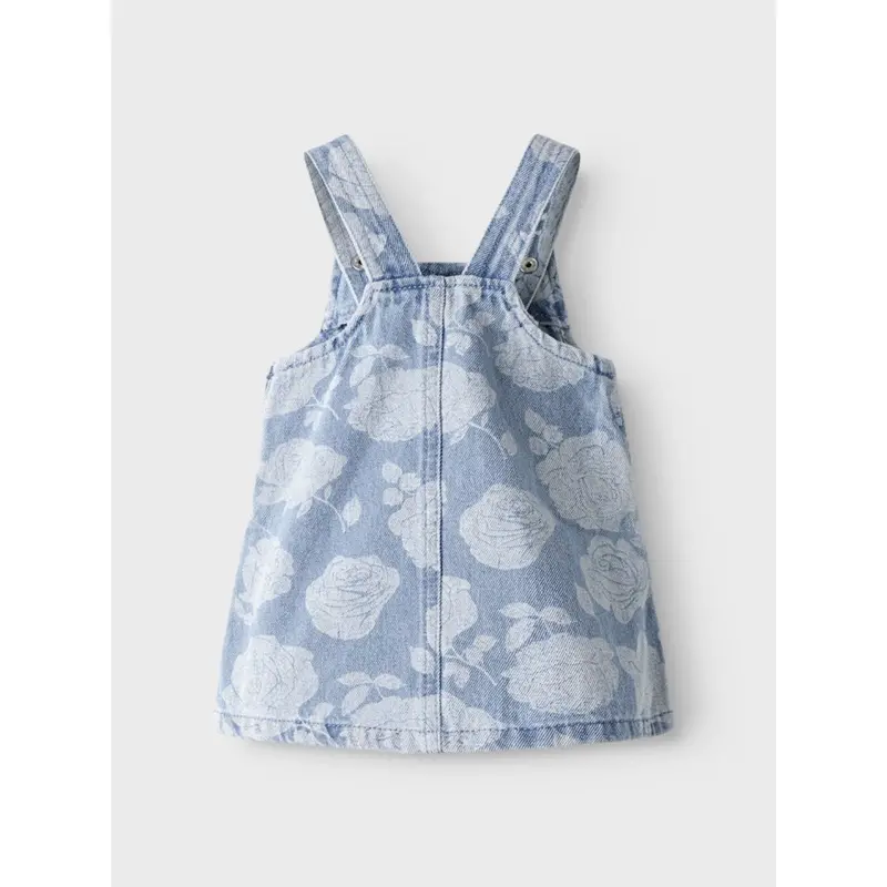 Name It Light Blue Denim Nbfsilla Dnm Hagesmæk Spencer Kjole 2121-Za H 4