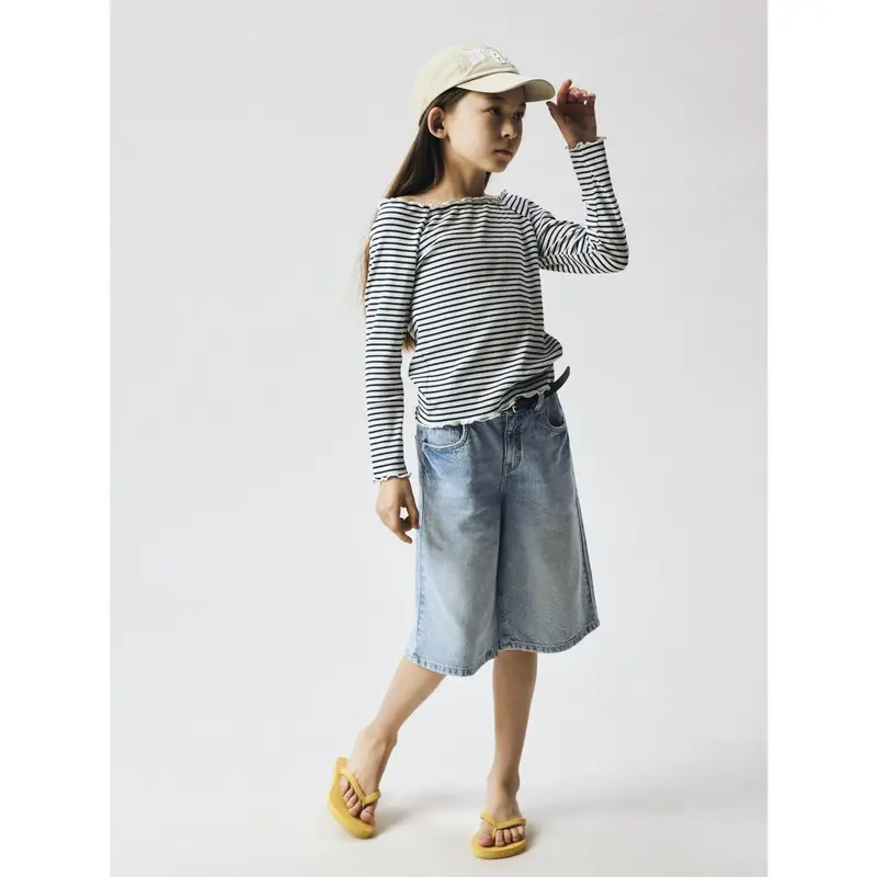 Name It Light Blue Denim Nkfbella Dnm Jorts 2227-Mj Lnoos 2