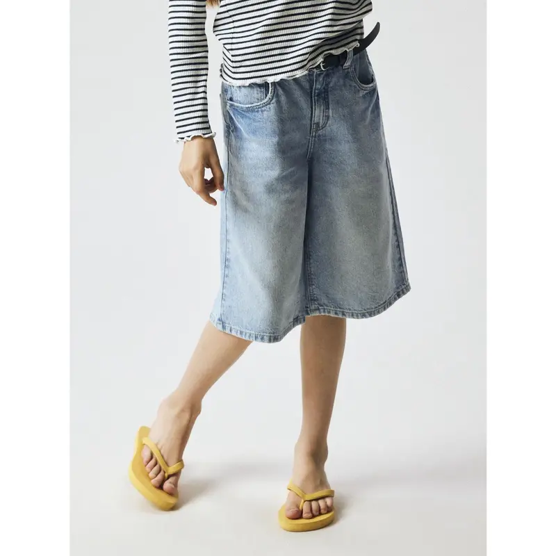 Name It Light Blue Denim Nkfbella Dnm Jorts 2227-Mj Lnoos 3