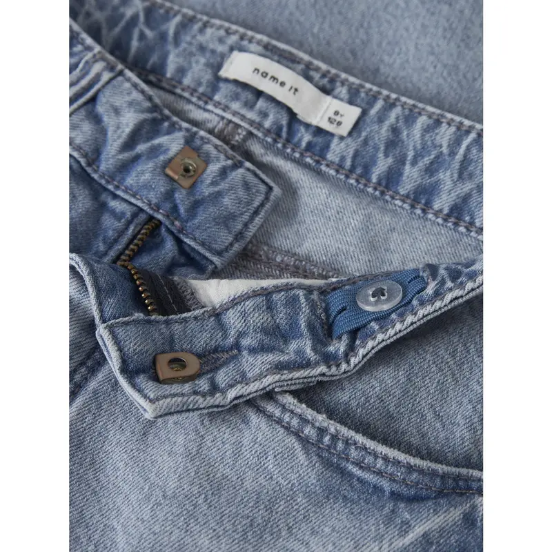 Name It Light Blue Denim Nkfbella Dnm Jorts 2227-Mj Lnoos 4