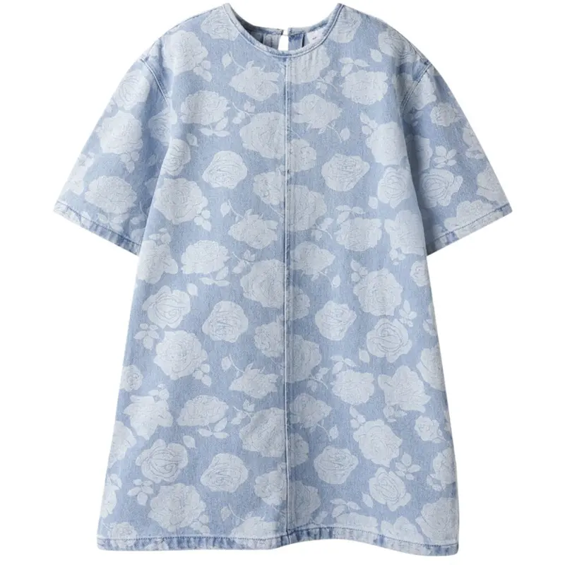 Name It Light Blue Denim Nkfsilla Dnm Ss Kjole 2121-Za H 1