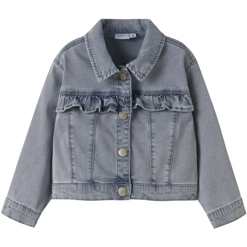 Name It Light Blue Denim Nmfjulia Dnm Flæse Jakke 6006-Yb F 1