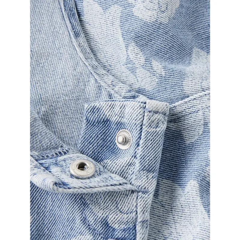 Name It Light Blue Denim Silla Denim Spencer Kjole 2