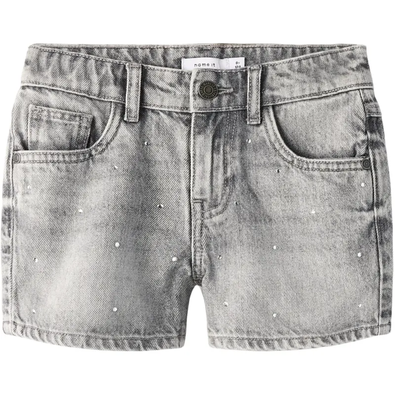 Name It Light Grey Denim Nkfrose Rhine Dnm Shorts 6042-Ac Noos 1