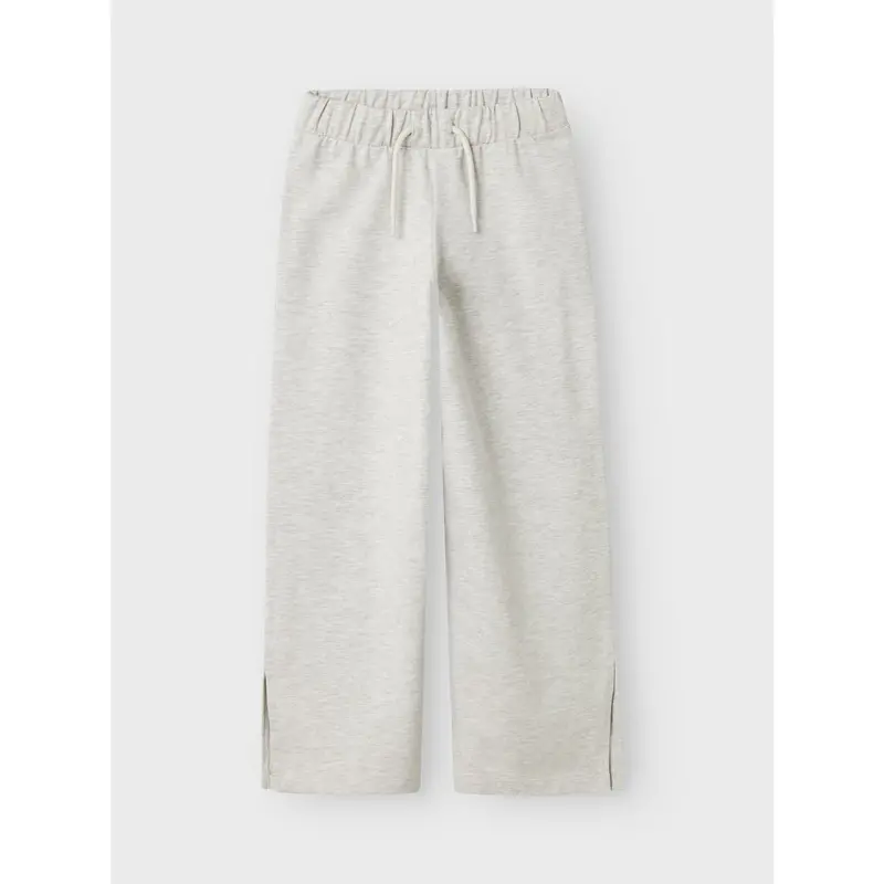 Name It Light Grey Melange Nkfkarrie Wide Sweat Bukser Unb 3
