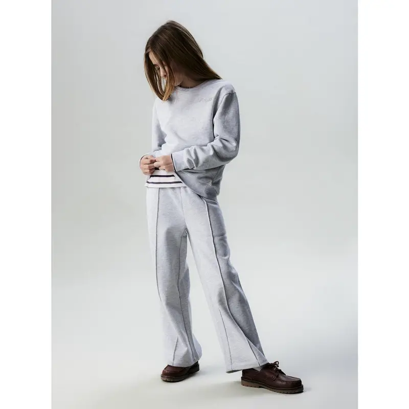 Name It Light Grey Melange Nkftilde Sweat Wide Bukser Unb Pb 2