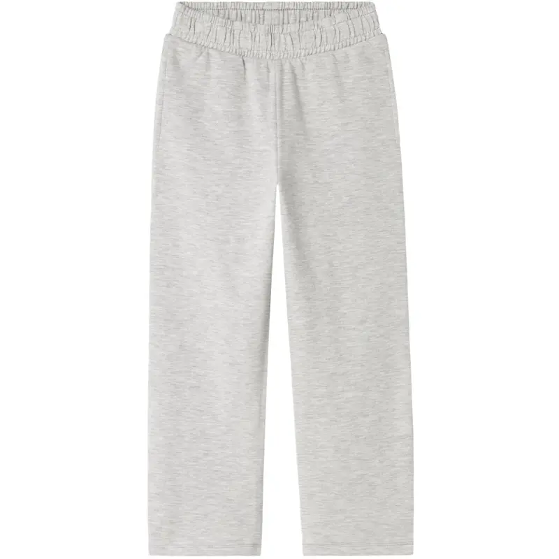 Name It Light Grey Melange Nkmmallo Straight Sweat Bukser Bru Noos 1