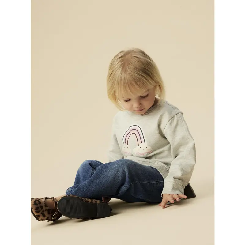 Name It Light Grey Melange Nmfbissine Ls Nreg Swe Unb Box Pb 2