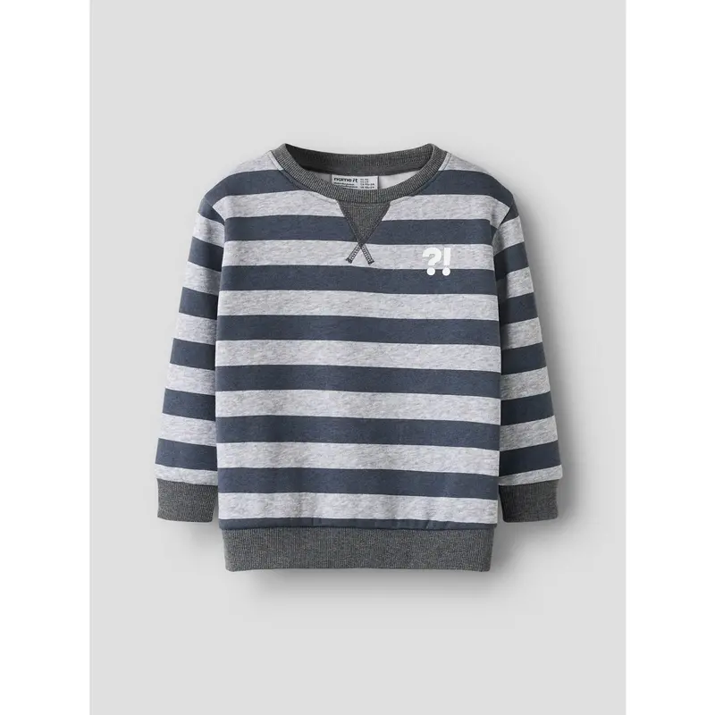 Name It Light Grey Melange Nmmovillo Ls Nreg Swe Bru Bf 3
