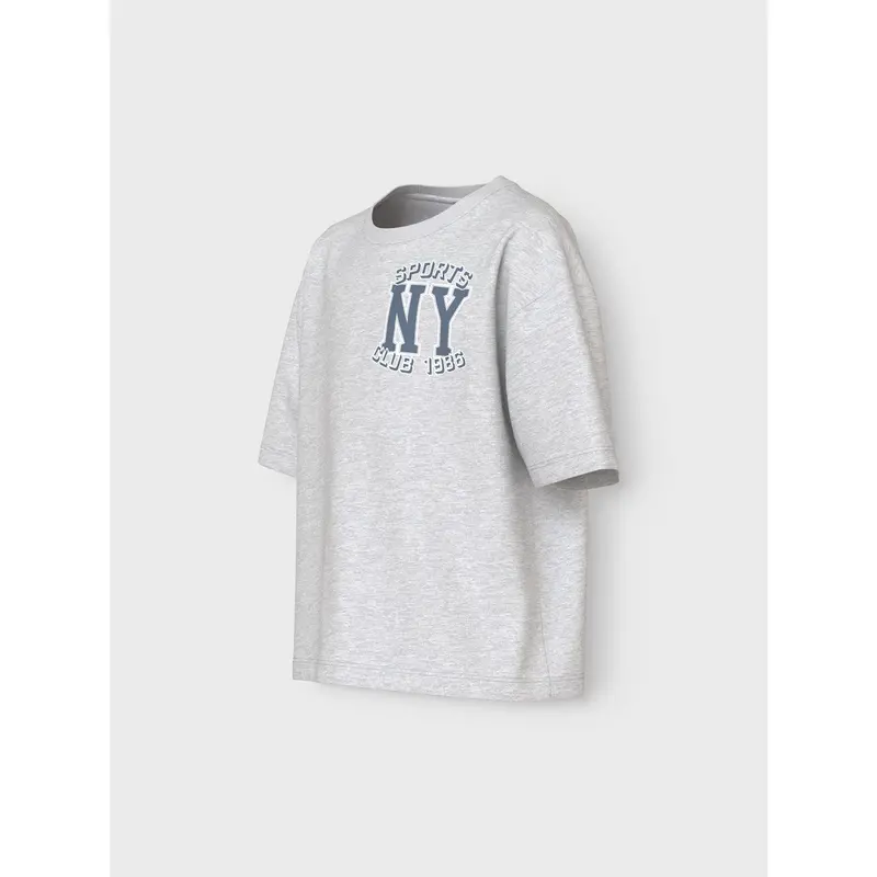 Name It Light Grey Melange Ny Sports Club Valix T-Shirt 2