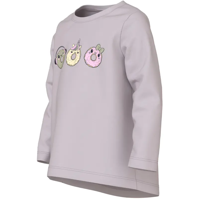 Name It Lilac Marble Donuts Nmfviolet Ls Loose Top 2