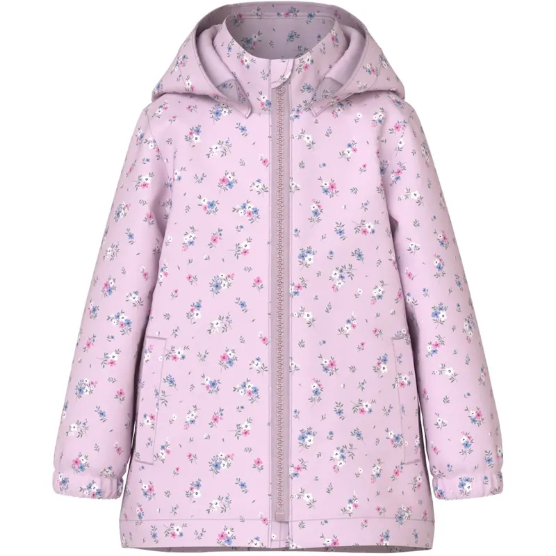 Name It Lilac Snow 4 Floral Patchwork Nmfmaxi Jakke Li Aop Noos 1