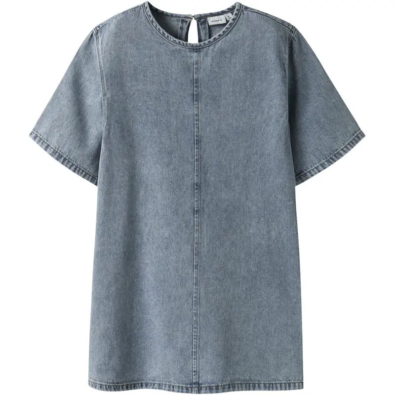 Name It Medium Blue Denim Beau 2/4 Denim Kjole 1