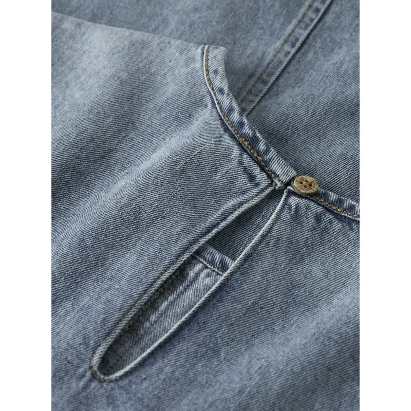 Name It Medium Blue Denim Beau 2/4 Denim Kjole 2