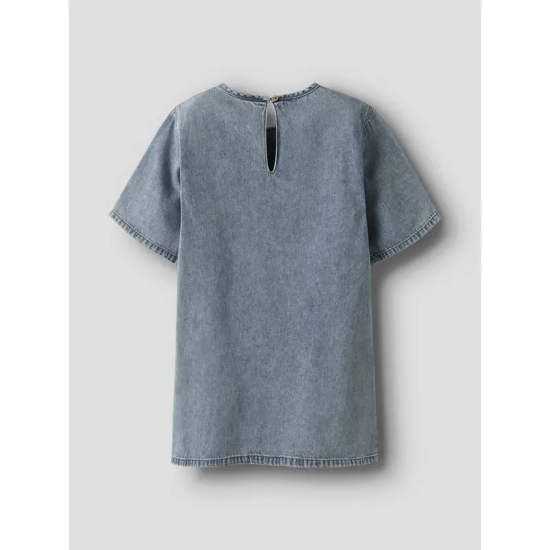 Name It Medium Blue Denim Beau 2/4 Denim Kjole 3