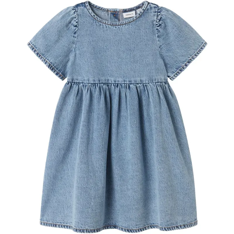 Name It Medium Blue Denim Gemma Loose Denim Kjole 1