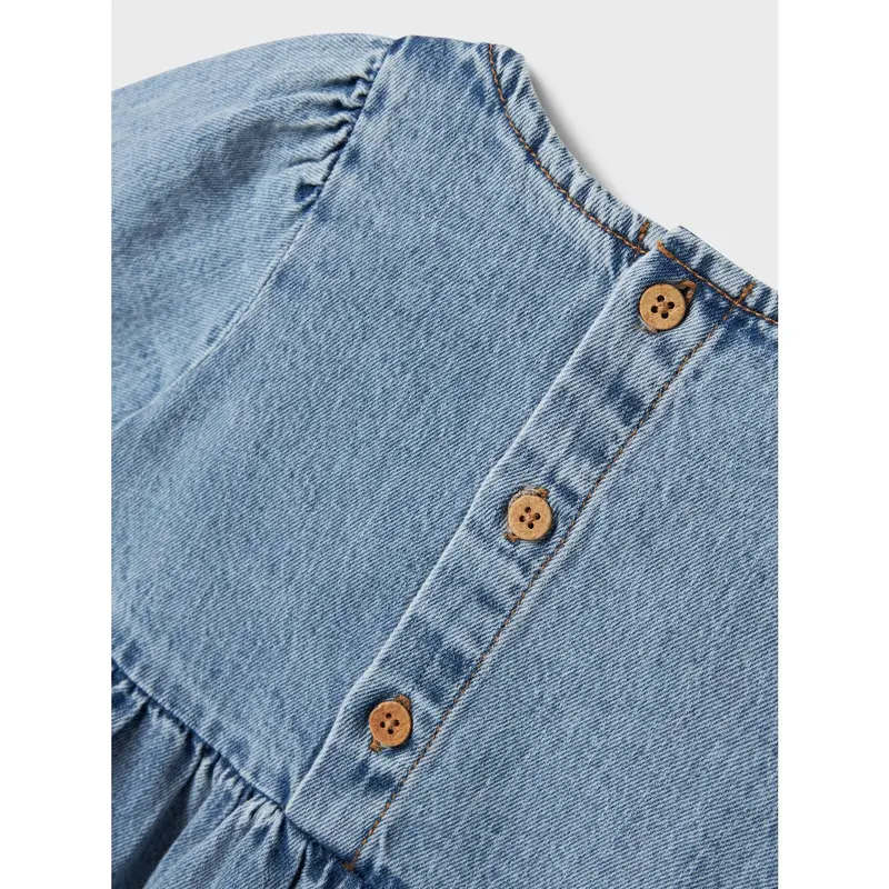 Name It Medium Blue Denim Gemma Loose Denim Kjole 4