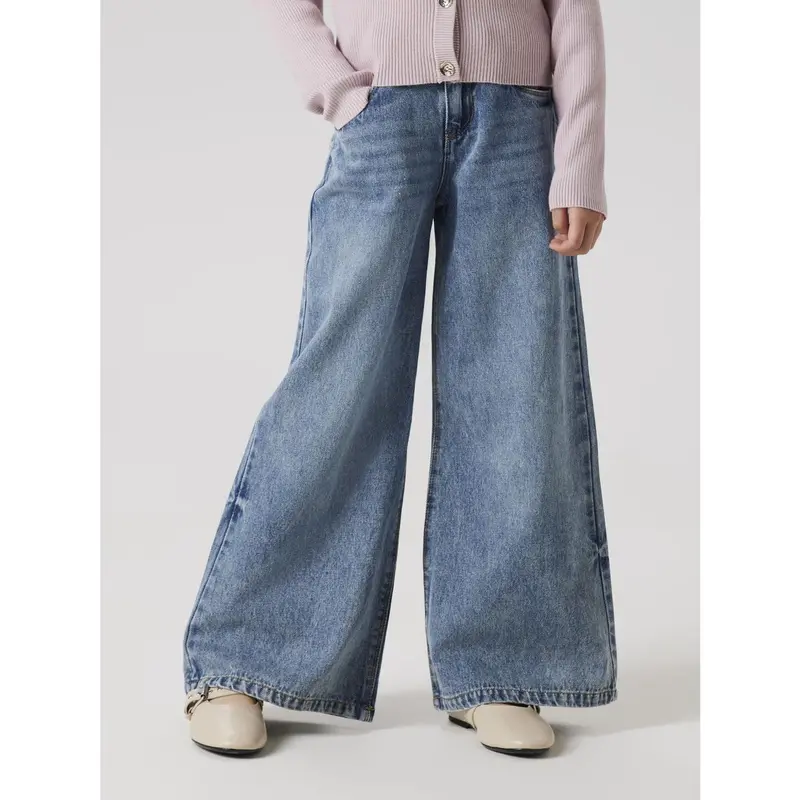 Name It Medium Blue Denim Nkfbella Skater Xwide Jeans 3111-Za Noos 3