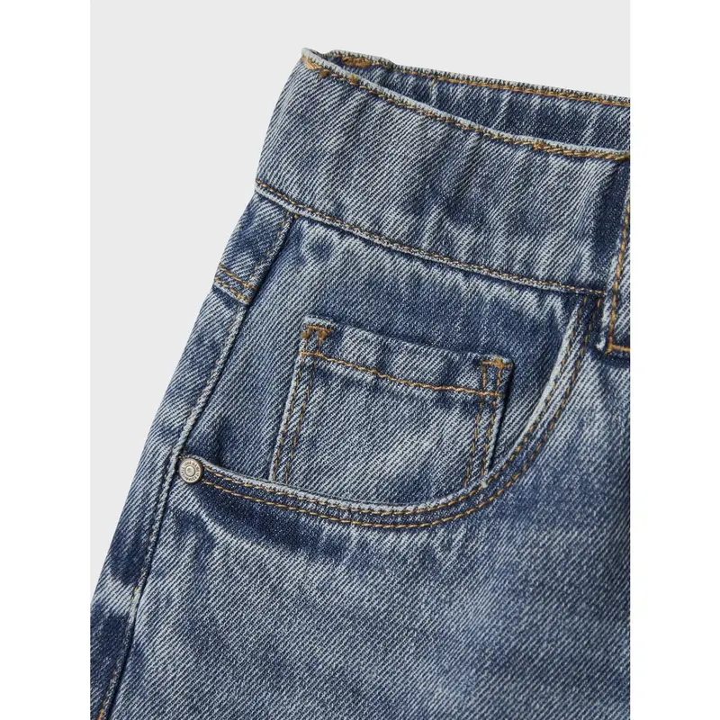 Name It Medium Blue Denim Nkfbella Skater Xwide Jeans 3111-Za Noos 4