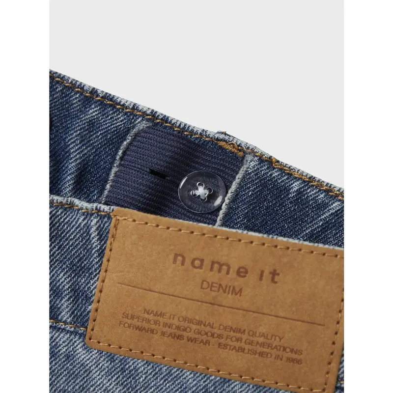 Name It Medium Blue Denim Nkfbella Skater Xwide Jeans 3111-Za Noos 5