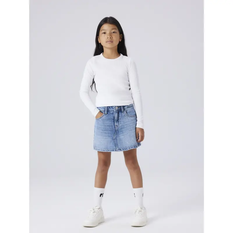 Name It Medium Blue Denim Nkfemma Dnm Skort 1040-Mj Noos 2