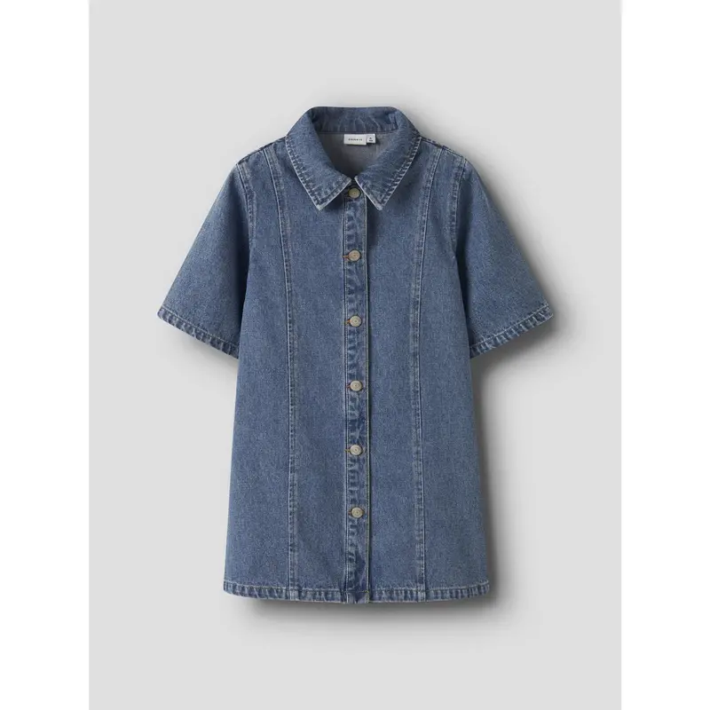 Name It Medium Blue Denim Nkfgianna 2/4 Dnm Kjole 2221-Iz D 5