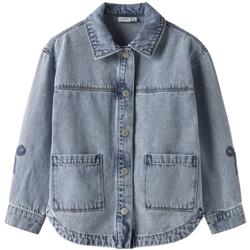 Name It Medium Blue Denim Nkfgloria Dnm Emb Jakke 7511-Za T 1