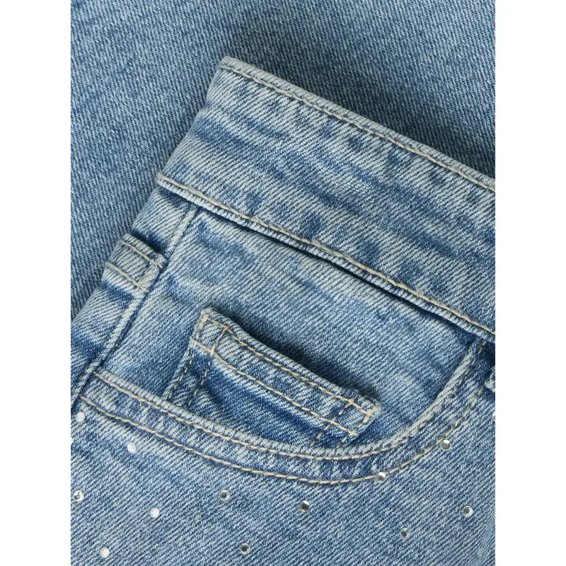 Name It Medium Blue Denim Nkfrose Hw L Dnm Rhine Shorts 2277-Bc 2