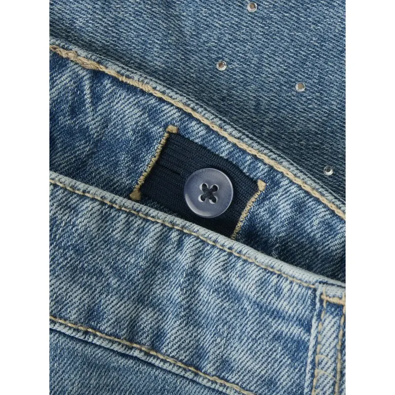Name It Medium Blue Denim Nkfrose Hw L Dnm Rhine Shorts 2277-Bc 3