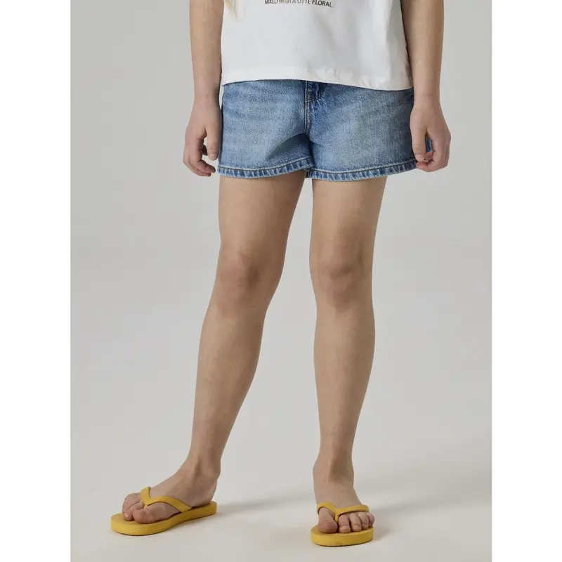 Name It Medium Blue Denim Nkfrose Mor Dnm Shorts 1141-Mj Noos 3
