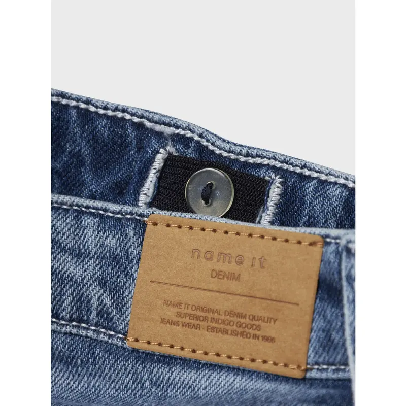 Name It Medium Blue Denim Nkfrose Straight Fold Jeans 4224-Az Noos 4