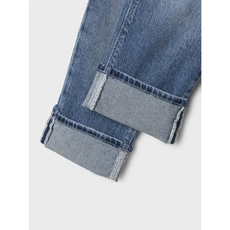 Name It Medium Blue Denim Nkfrose Straight Fold Jeans 4224-Az Noos 5