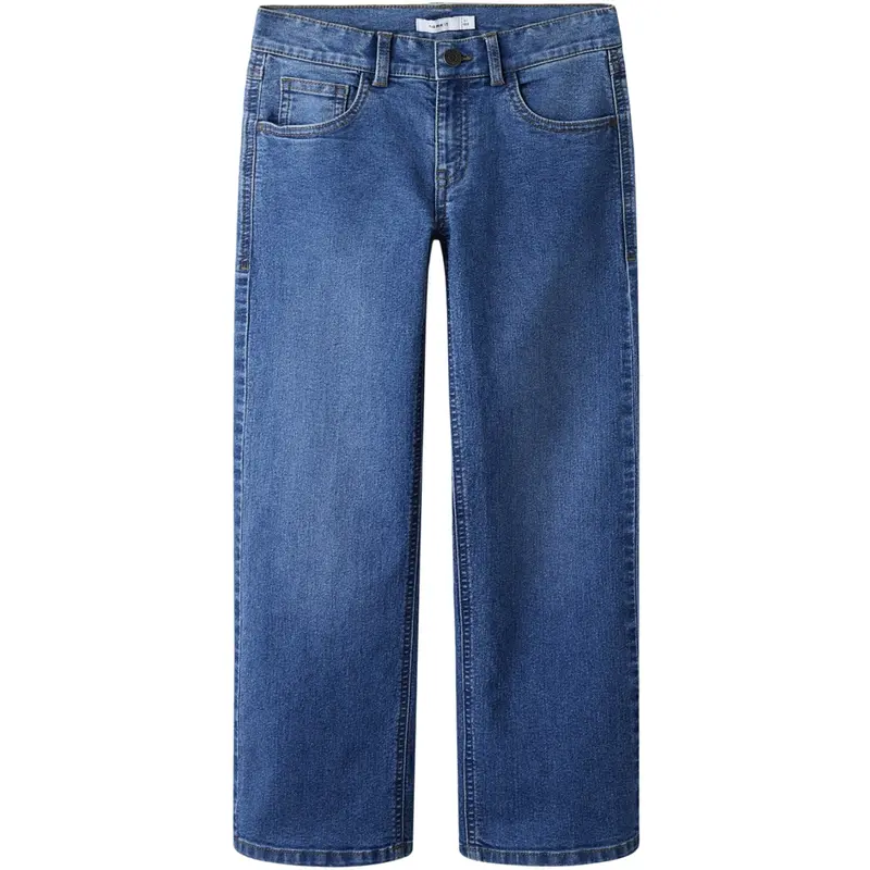 Name It Medium Blue Denim Nkfrose Wide Jeans 1061-Dt Tb 1