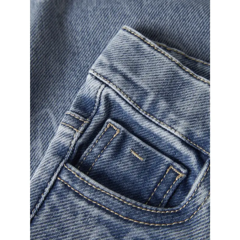 Name It Medium Blue Denim Nmfrose Straight Laser Jeans 2583-Gy B 2