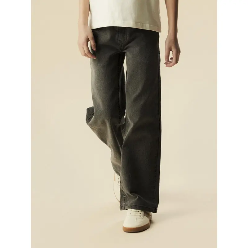 Name It Medium Grey Denim Nkfrose Wide Jeans 1061-Dt Tb 3