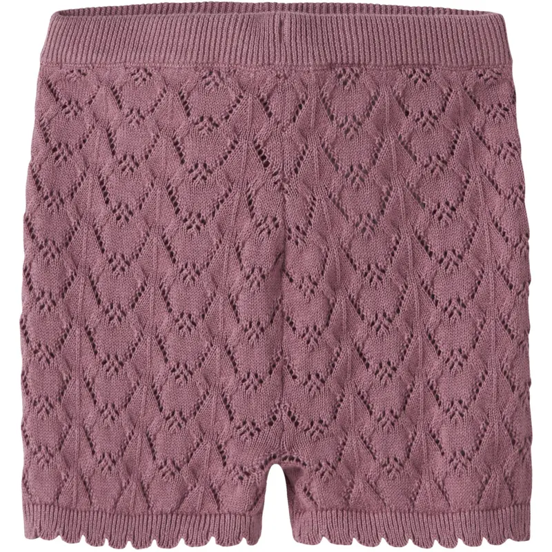 Name It Mesa Rose Nmfholga Strik Shorts 1