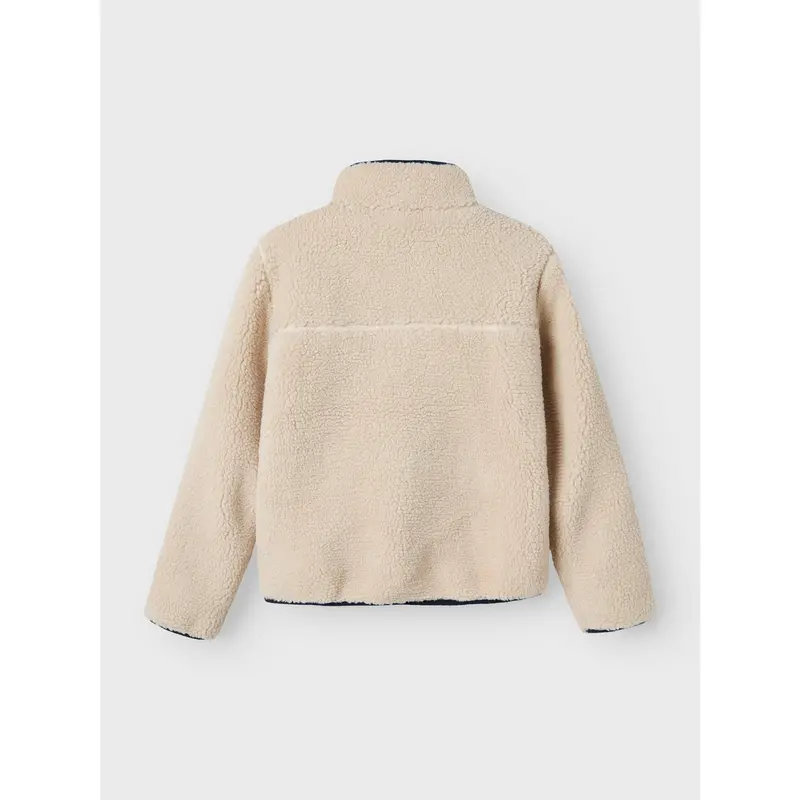 Name It Moonbeam Chest Pocket Dark Sapphire Nknmattia Sherpa Jakke Pb 5